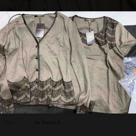 Paul Stuart Summer Cardigan and Short Sleeve Shirt Set Size 6 - Picture 9 of 10